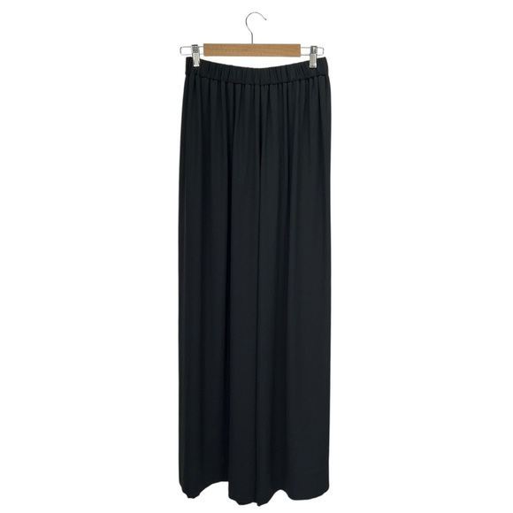 J.Crew Collection Pull-on Wide-leg Pants Size 8 Black Chiffon Trousers New NWT - Picture 4 of 7